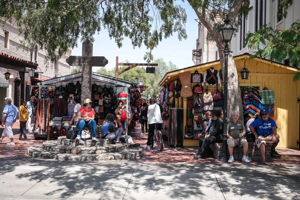 Calle Olvera, centro de Los &Aacute;ngeles